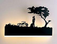 Светильник светодиодный Мелодия Света Пара 6237-16W Черный картинка 